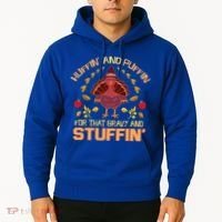 Huffin And Puffin For Stuffin Turkey Trot Squad Thanksgiving Gift Hoodie thumb 2