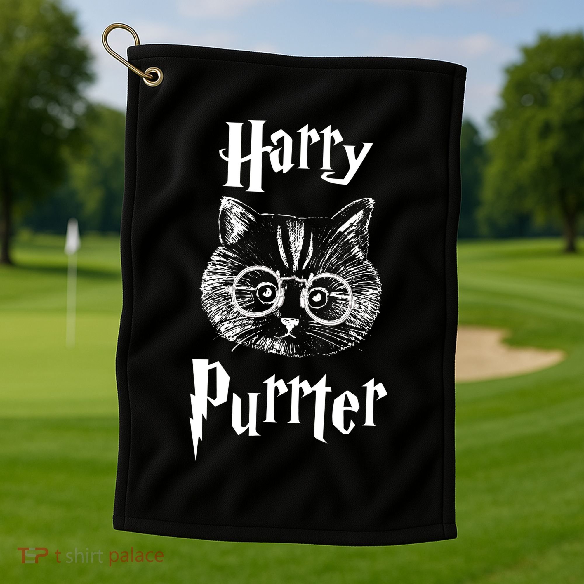 Harry Purrter Golf Towel