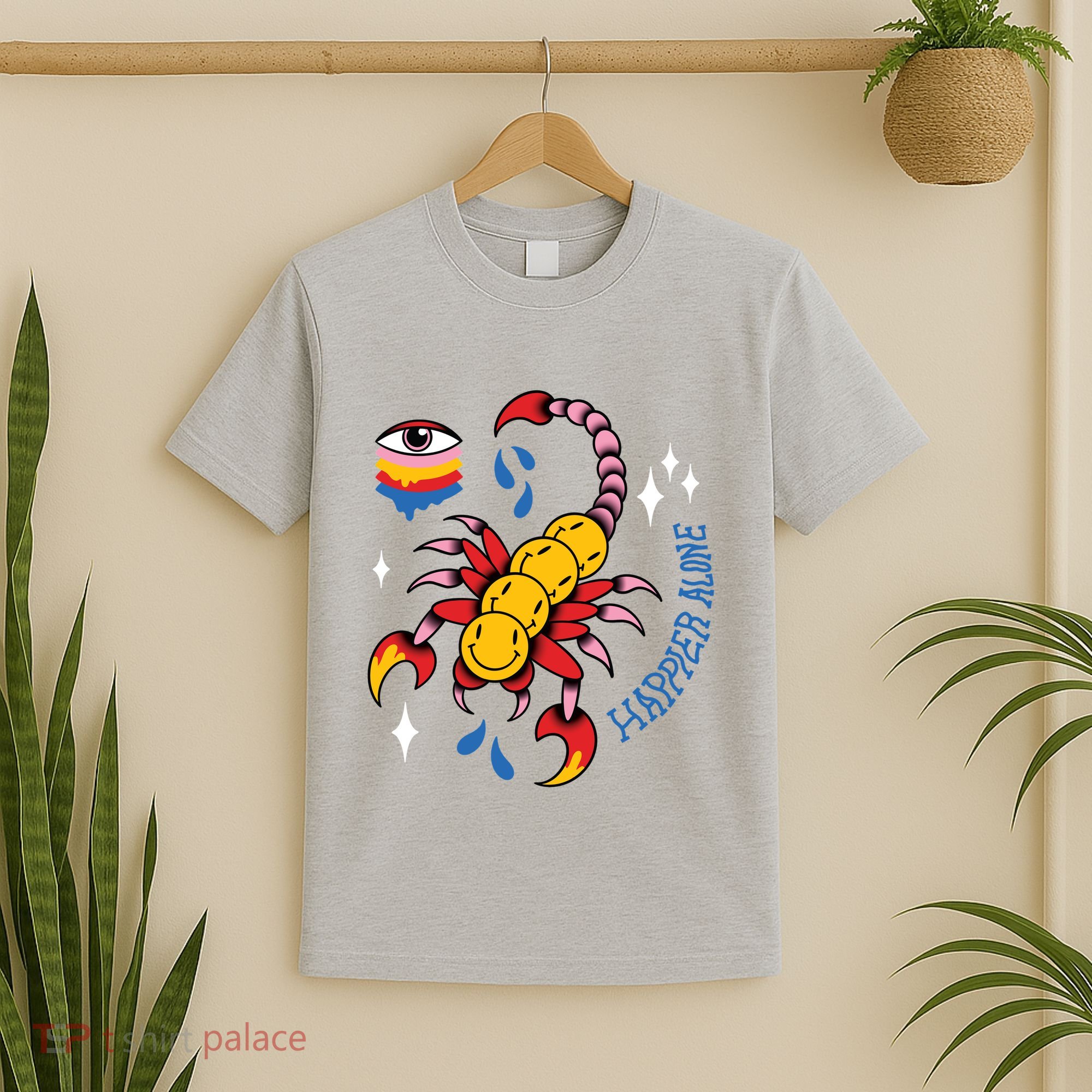 Happier Alone Centipede T-Shirt