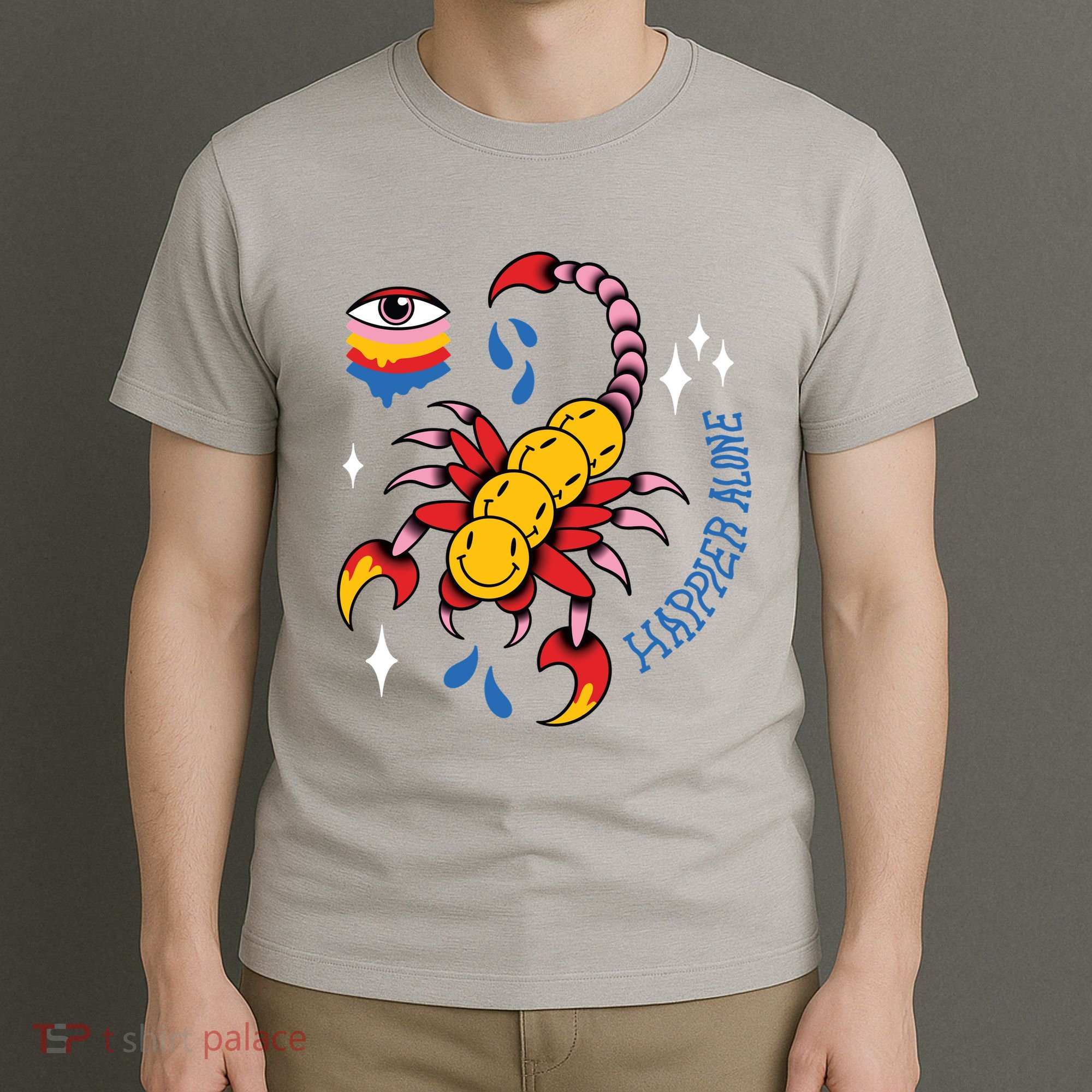 Happier Alone Centipede T-Shirt