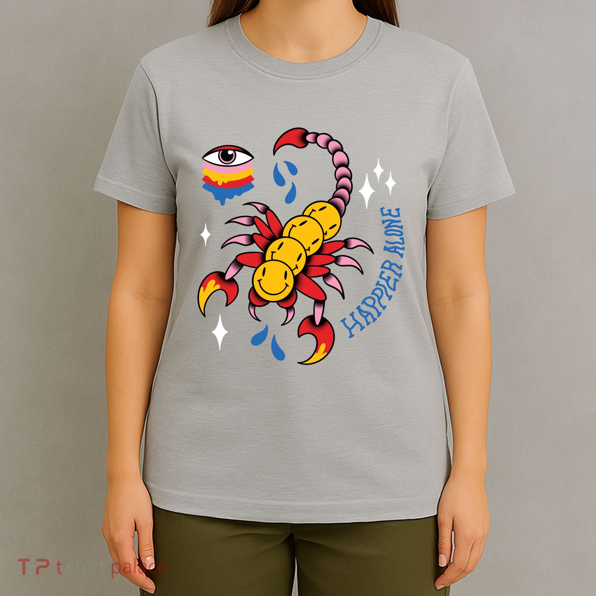 Happier Alone Centipede T-Shirt