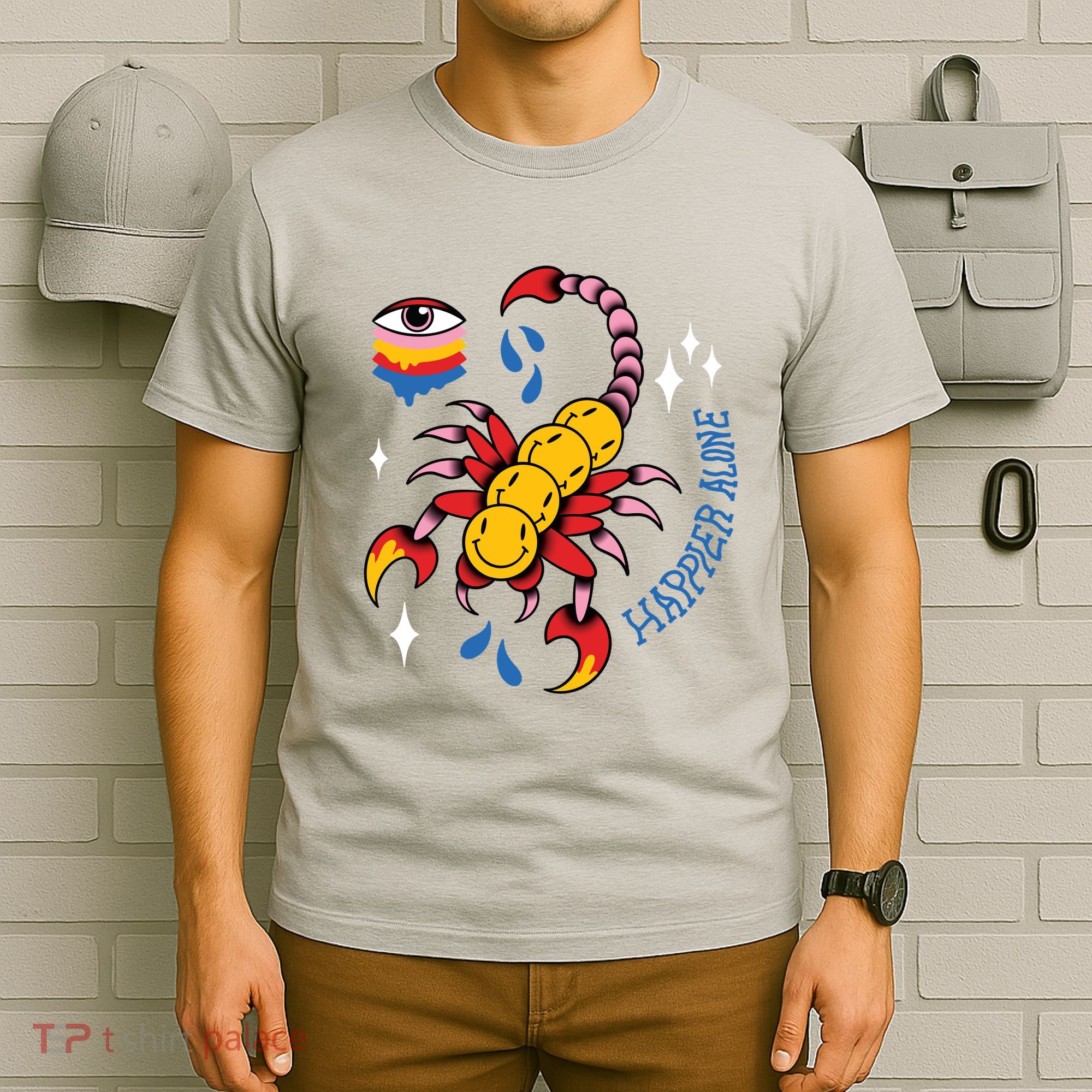 Happier Alone Centipede T-Shirt