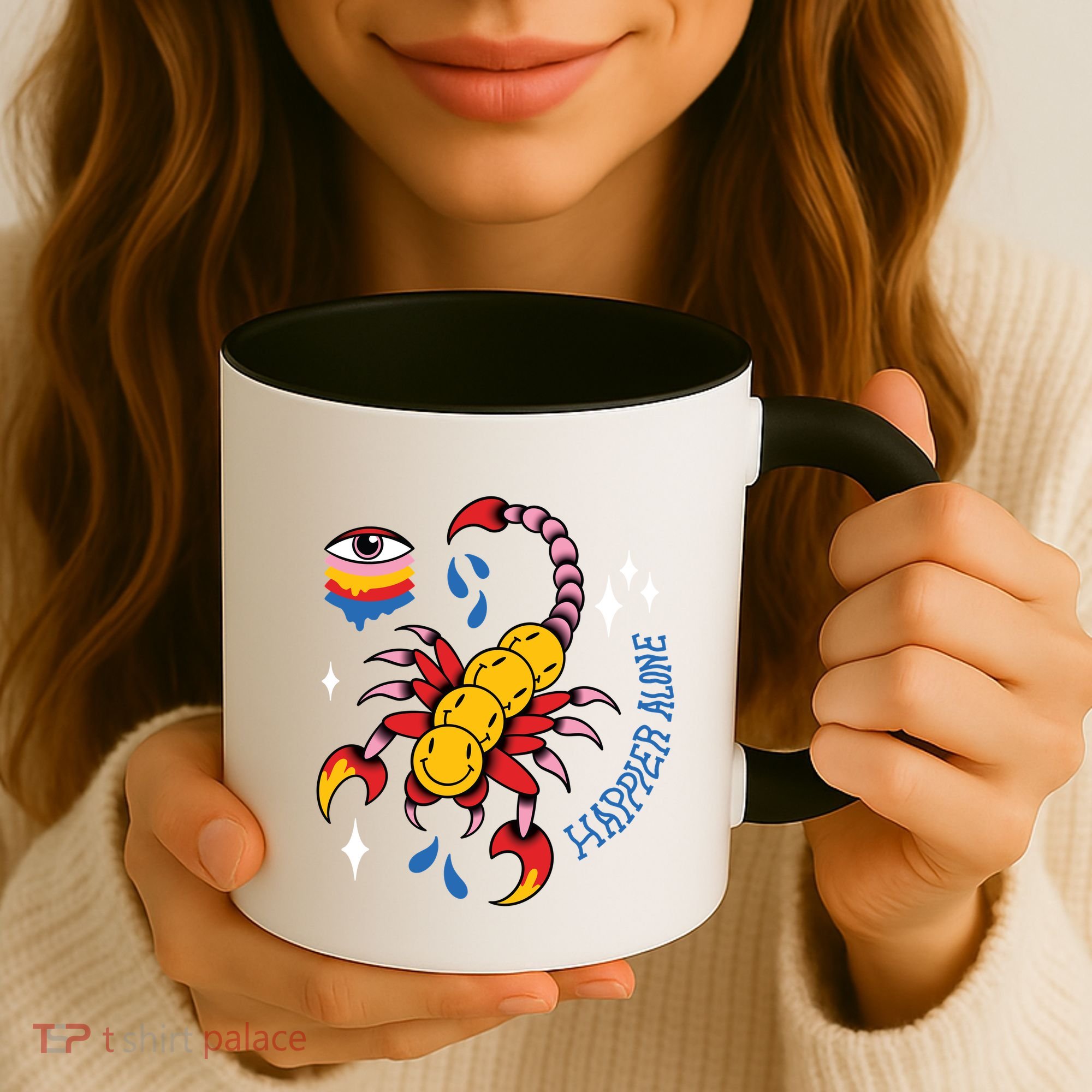 Happier Alone Centipede Coffee Mug