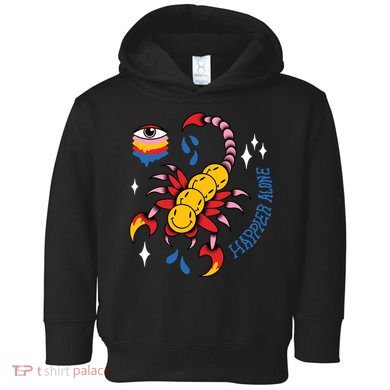 Happier Alone Centipede Toddler Hoodie