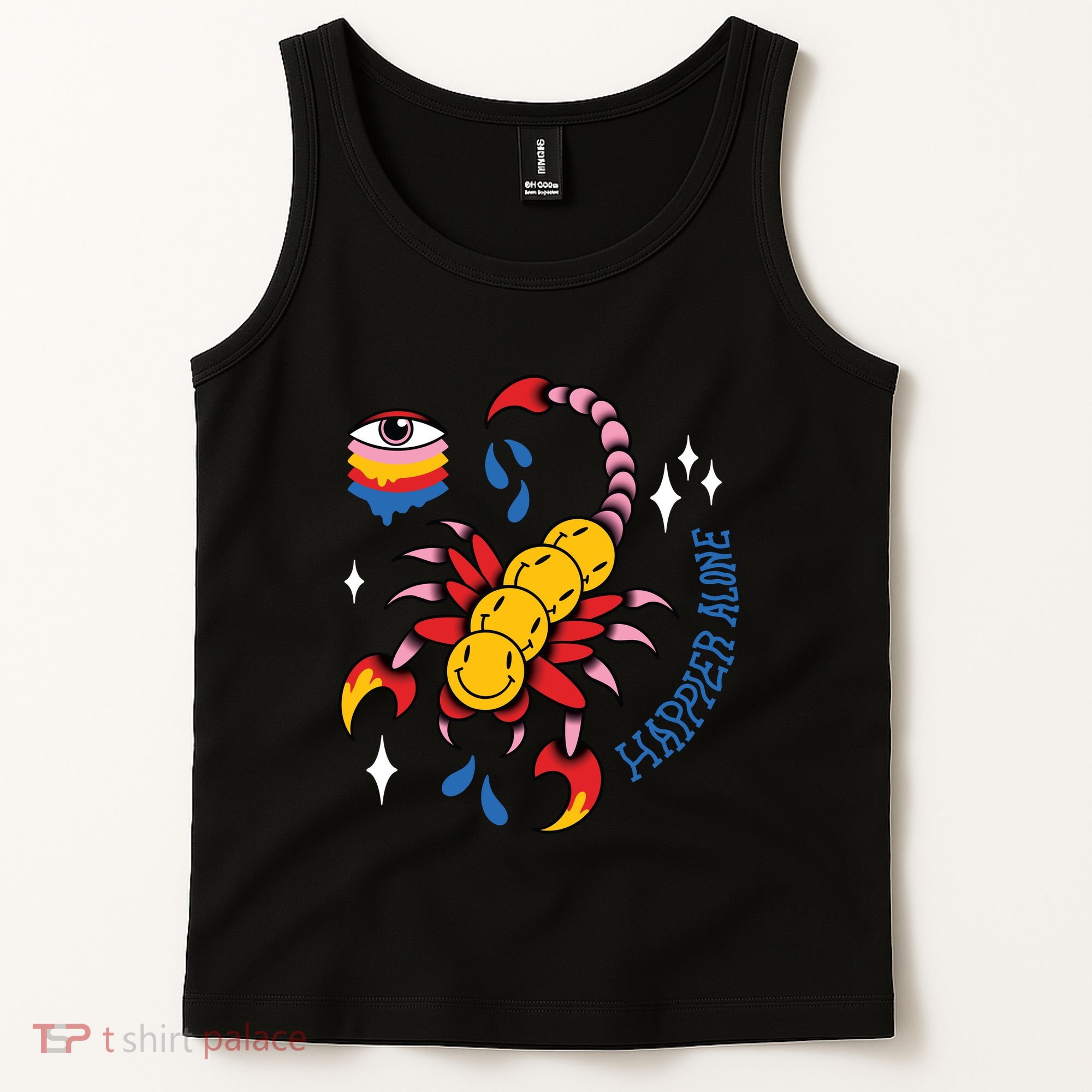 Happier Alone Centipede Tank Top