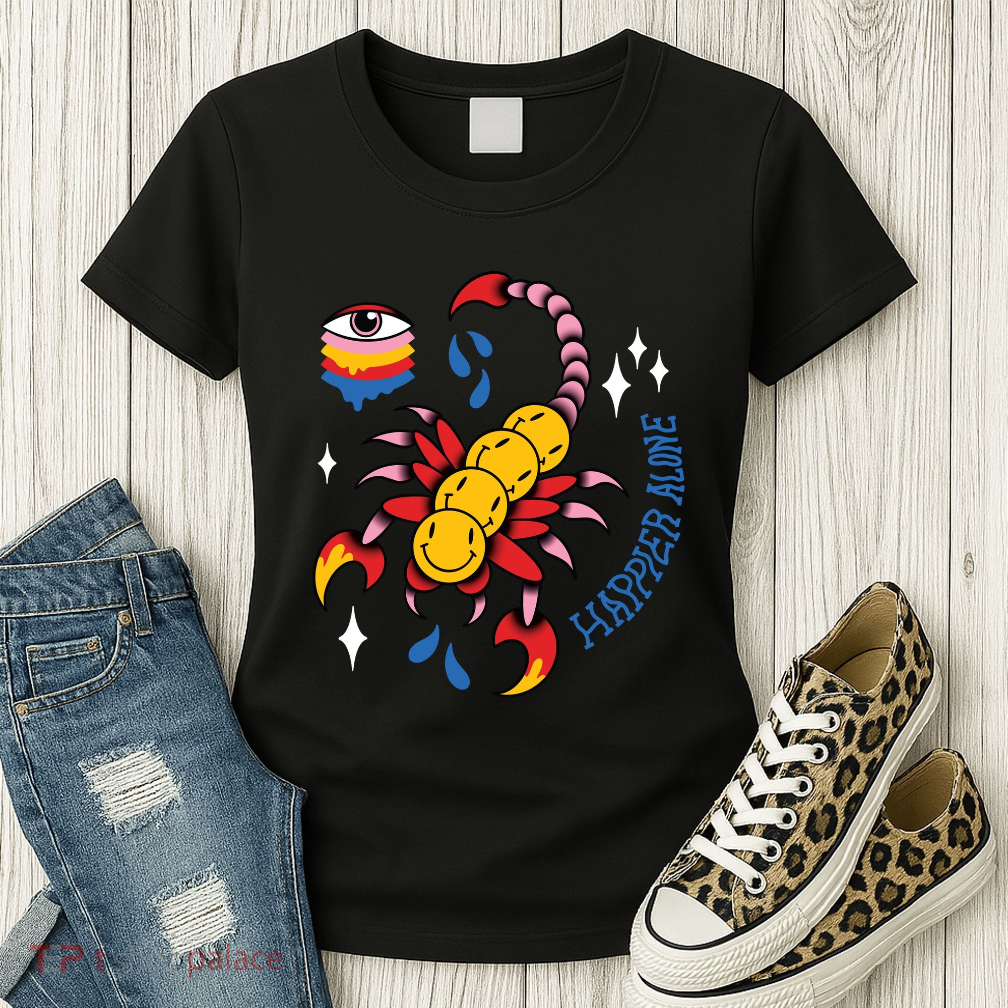 Happier Alone Centipede Women's T-Shirt