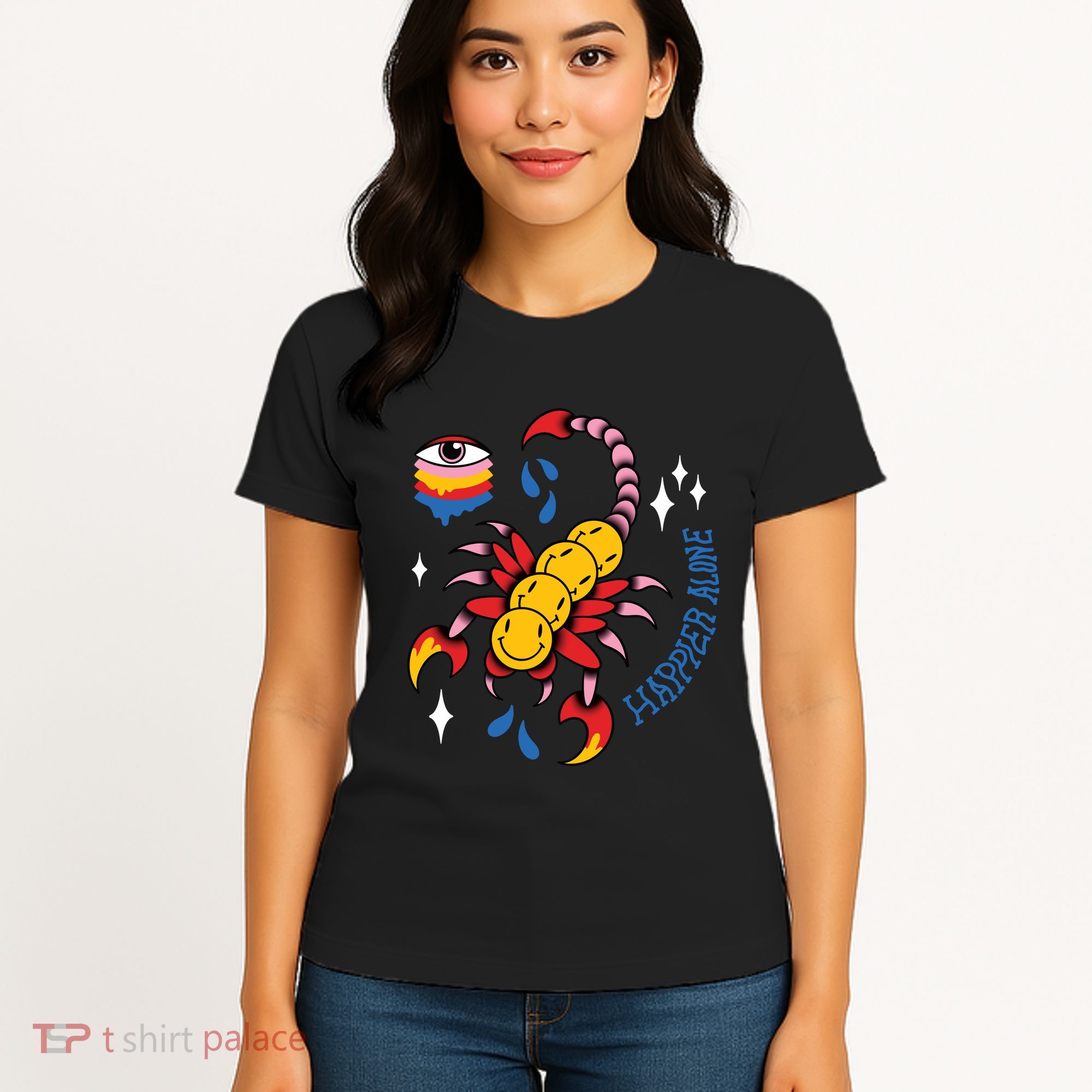 Happier Alone Centipede Women's T-Shirt