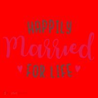 Happily Married For Life Santa Hat thumb 1