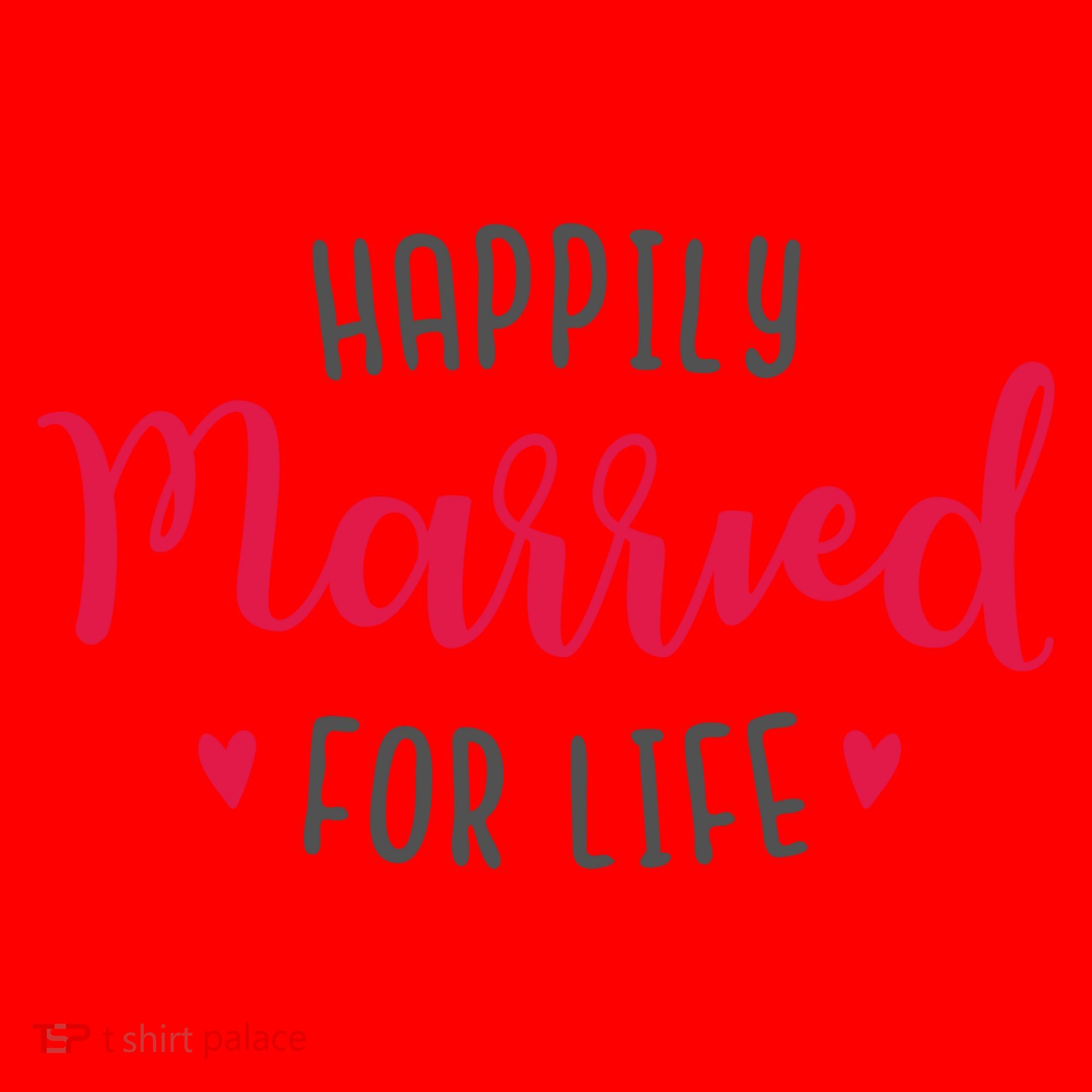 Happily Married For Life Santa Hat