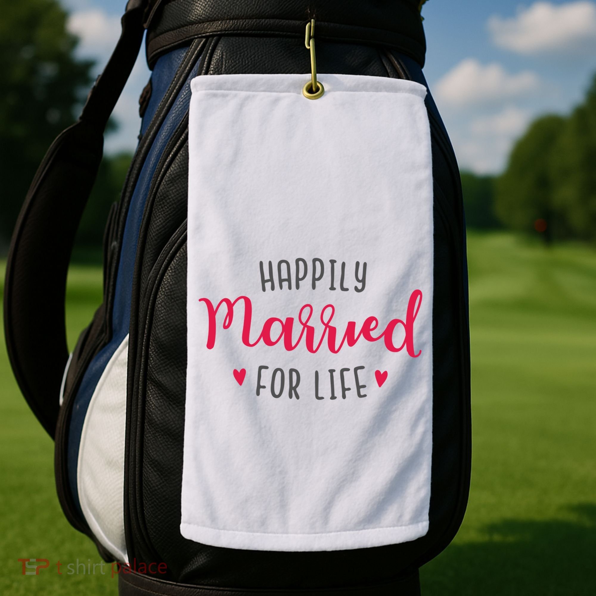 Happily Married For Life Golf Towel