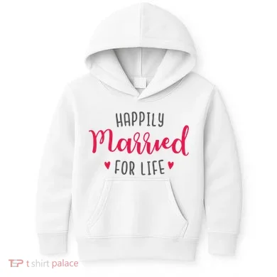 Happily Married For Life Kids Hoodie