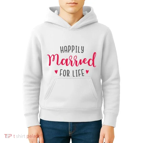 Happily Married For Life Kids Hoodie