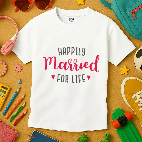 Happily Married For Life Kids T-Shirt