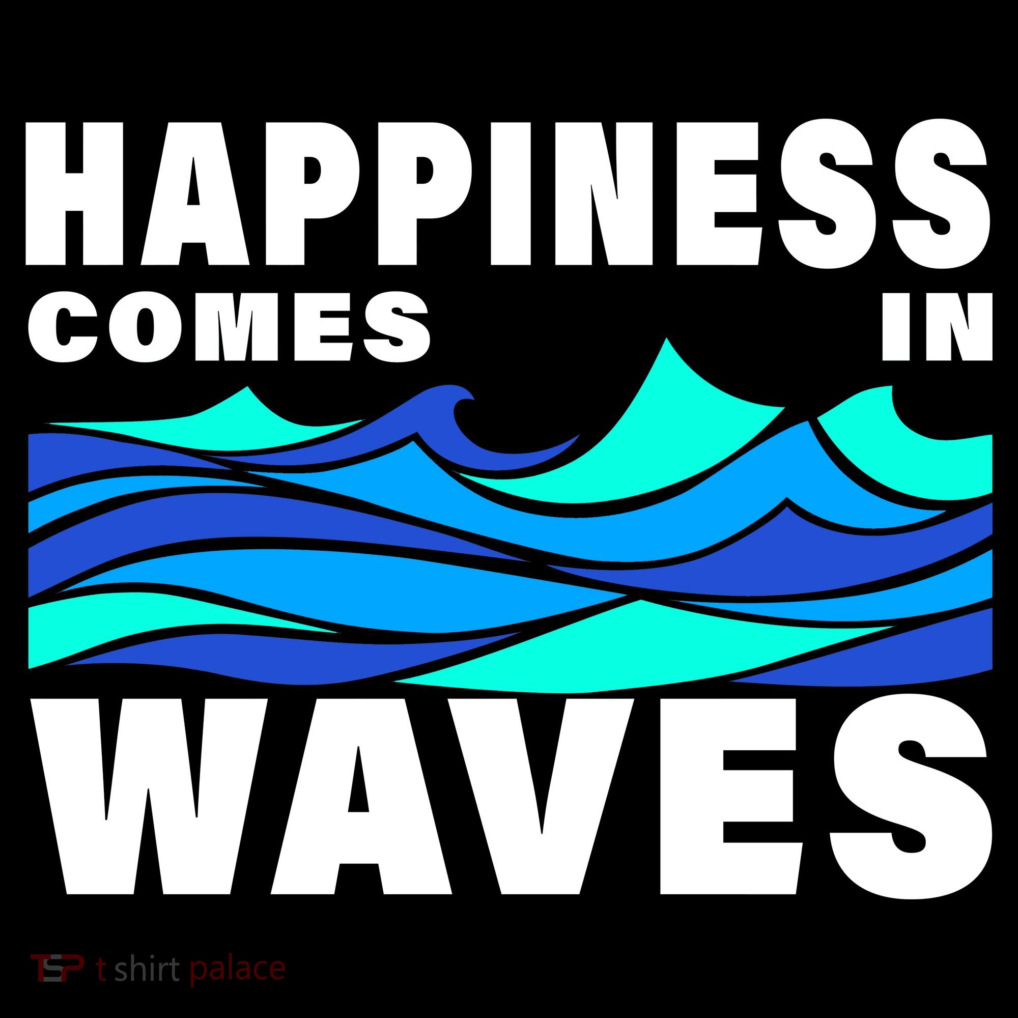 Happiness Comes In Waves Backpack