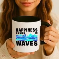 Happiness Comes In Waves Coffee Mug thumb 3
