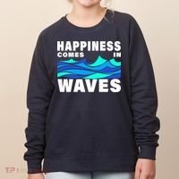 Happiness Comes In Waves Women's Sweatshirt thumb 0