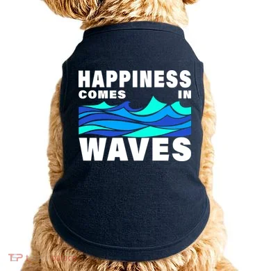 Happiness Comes In Waves Doggie Tank