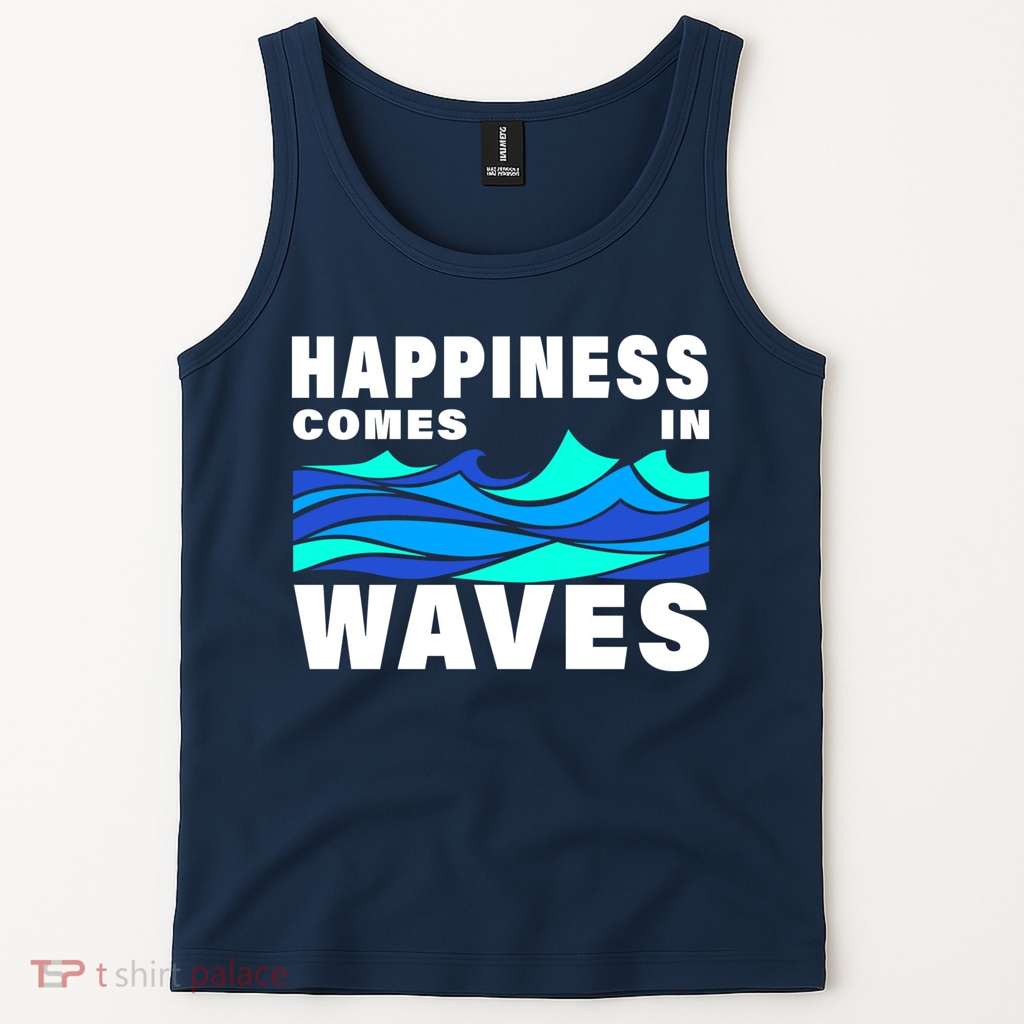 Happiness Comes In Waves Tank Top