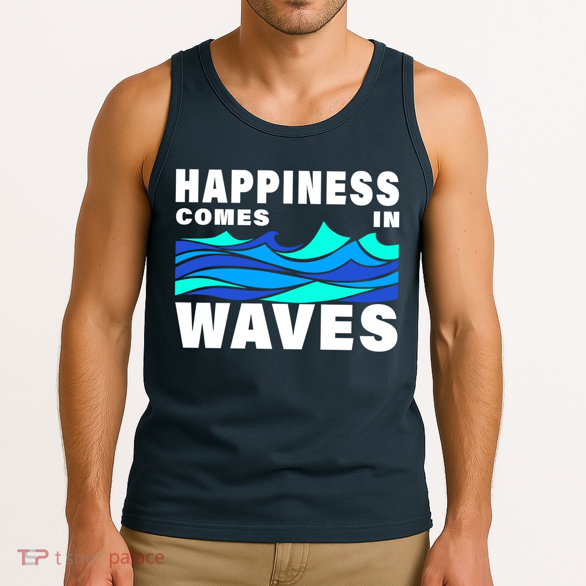 Happiness Comes In Waves Tank Top