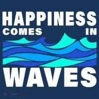 Happiness Comes In Waves Women's Long Sleeve Shirt thumb 2