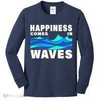 Happiness Comes In Waves Kids Long Sleeve Shirt thumb 0