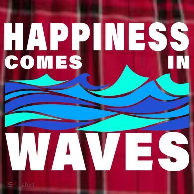 Happiness Comes In Waves Women's Flannel Plaid Pajama Pants