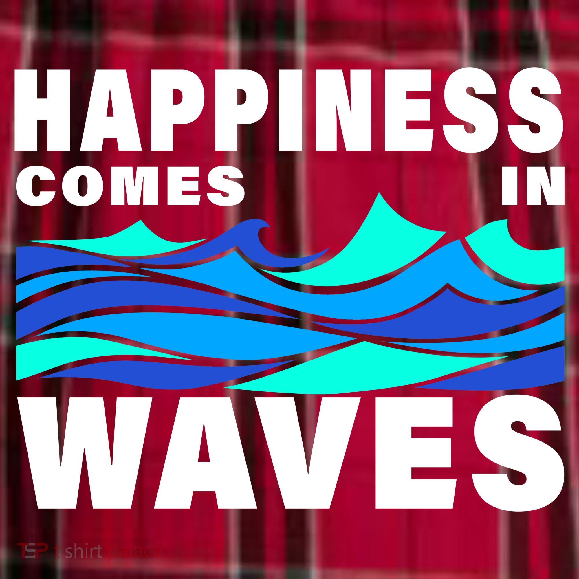 Happiness Comes In Waves Women's Flannel Plaid Pajama Pants