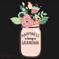 Happiness Is Being A Grandma Flower Backpack thumb 2