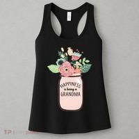 Happiness Is Being A Grandma Flower Women's Tank Top thumb 3