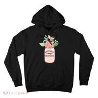 Happiness Is Being A Grandma Flower Tall Hoodie thumb 0