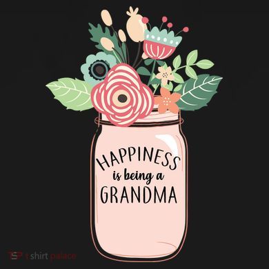 Happiness Is Being A Grandma Flower Tall Hoodie