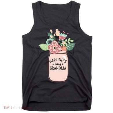 Happiness Is Being A Grandma Flower Tank Top