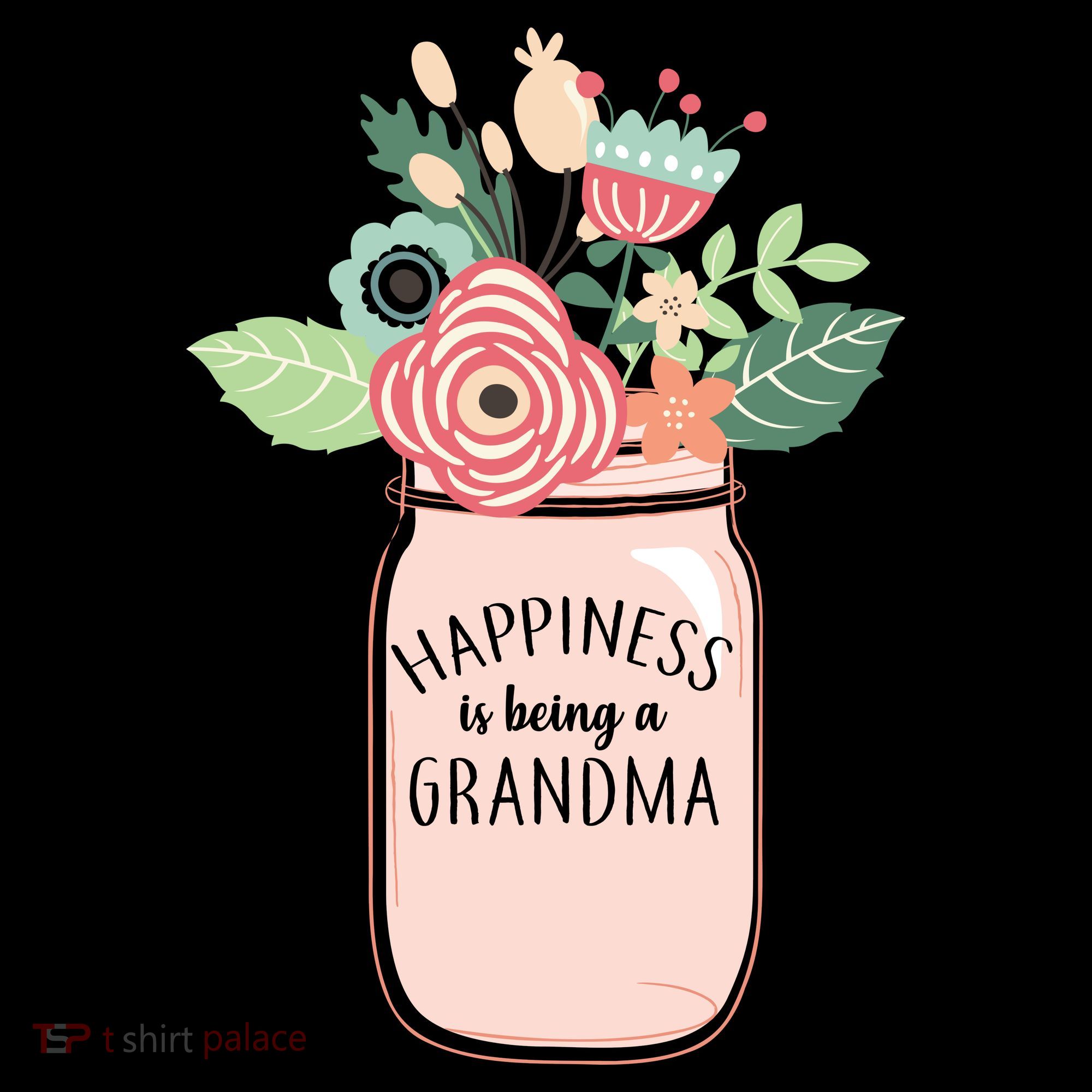 Happiness Is Being A Grandma Flower Visor