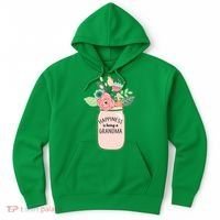 Happiness Is Being A Grandma Flower Hoodie thumb 0