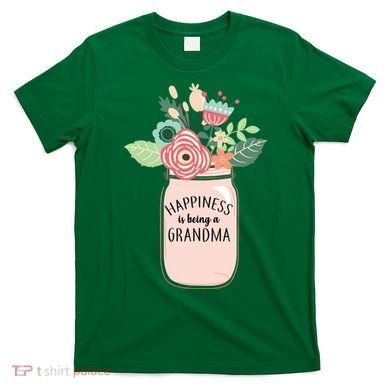 Happiness Is Being A Grandma Flower T-Shirt