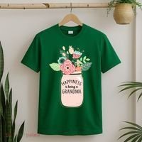 Happiness Is Being A Grandma Flower T-Shirt thumb 2