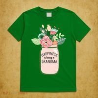 Happiness Is Being A Grandma Flower T-Shirt thumb 5
