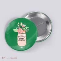 Happiness Is Being A Grandma Flower Button thumb 0