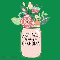 Happiness Is Being A Grandma Flower Coaster thumb 2