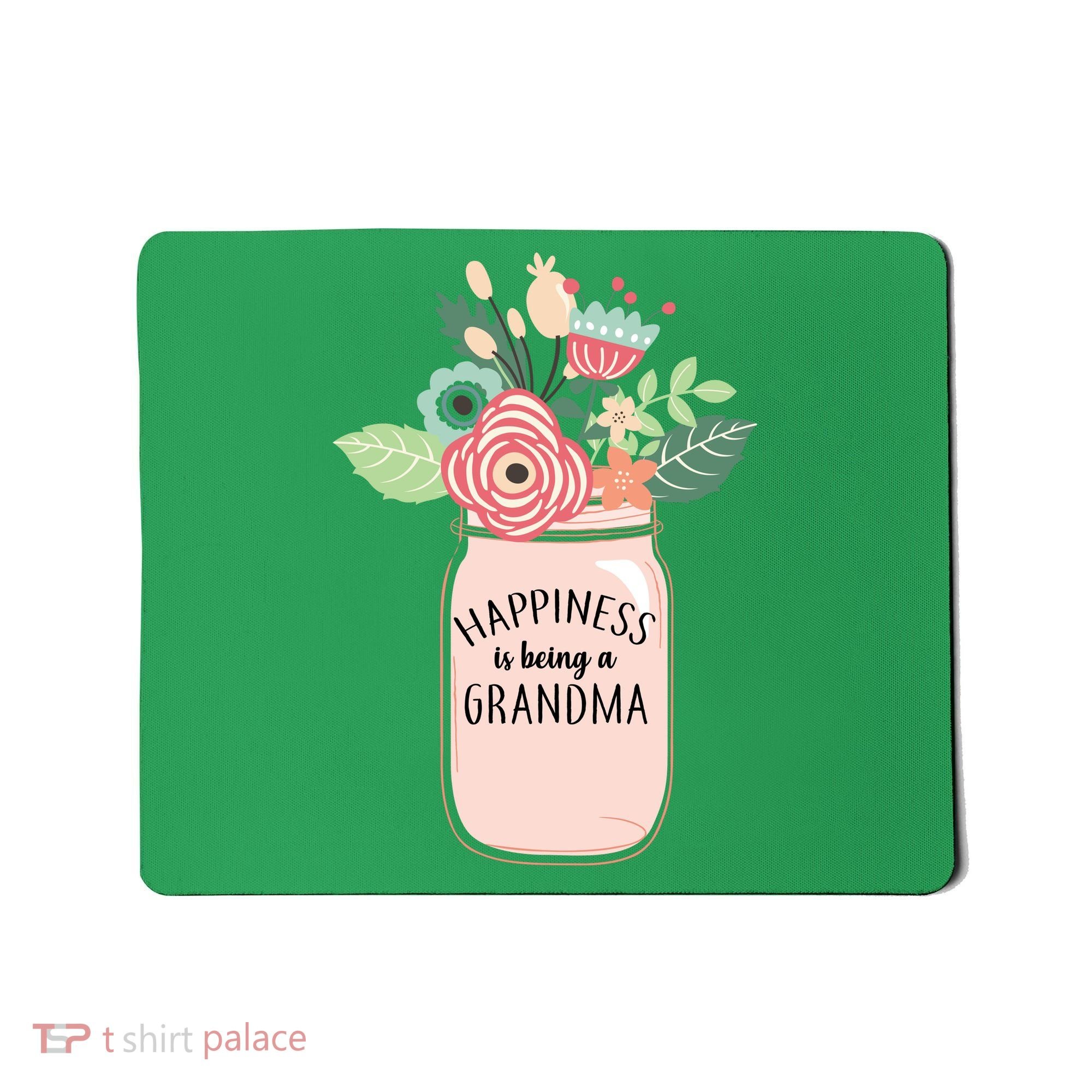 Happiness Is Being A Grandma Flower Mousepad