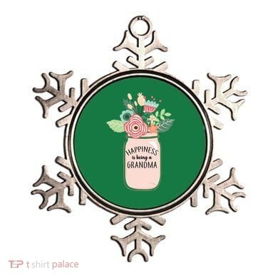Happiness Is Being A Grandma Flower Ornament