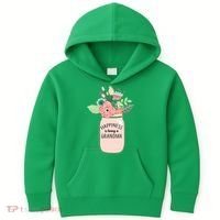 Happiness Is Being A Grandma Flower Kids Hoodie thumb 0