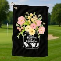 Happiness Is Being A Mamaw Golf Towel thumb 1