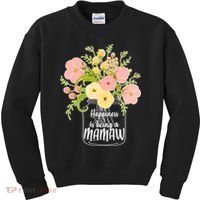 Happiness Is Being A Mamaw Kids Sweatshirt thumb 0