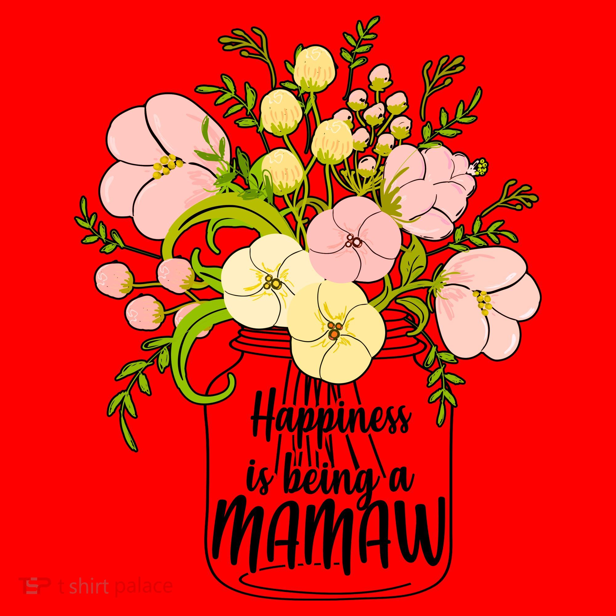 Happiness Is Being A Mamaw Santa Hat