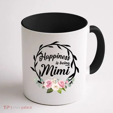 Happiness Is Being A Mimi Coffee Mug back