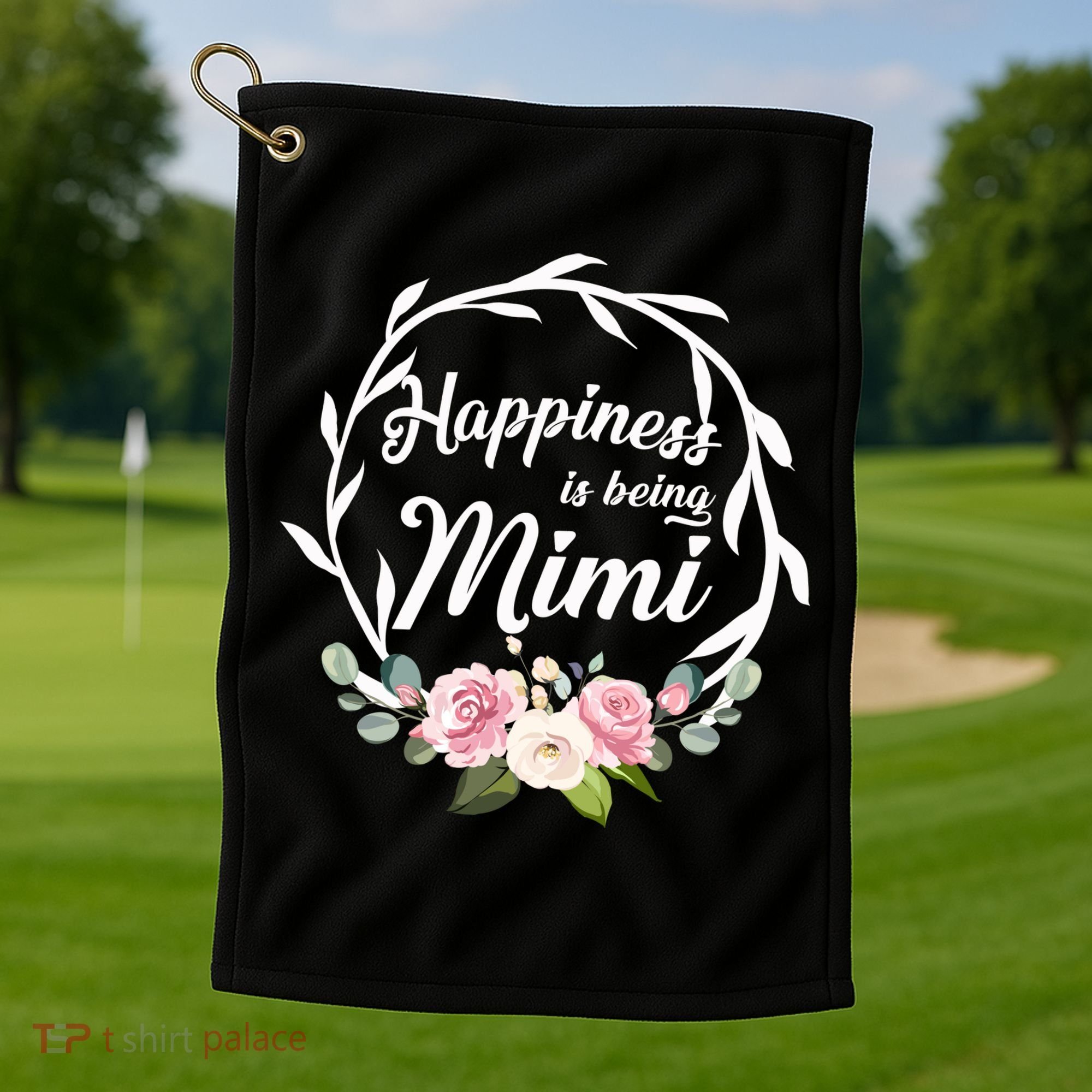 Happiness Is Being A Mimi Golf Towel