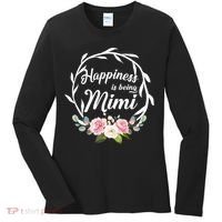 Happiness Is Being A Mimi Women's Long Sleeve Shirt thumb 0