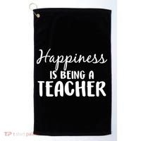 Happiness Is Being A Teacher Golf Towel thumb 0