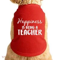 Happiness Is Being A Teacher Doggie Tank thumb 0